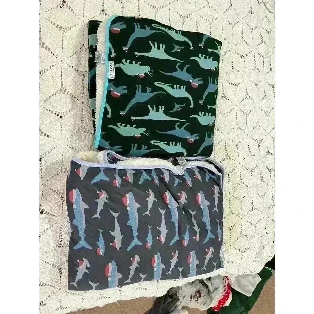 Kickee Pants Sherpa lined Toddler blankets